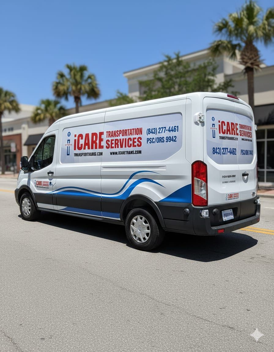 iCare Transportation van used for ambulatory transport